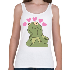 PRINTFASHION Kermit in love - Női atléta - Fehér