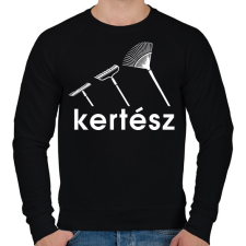 PRINTFASHION Kertész - Férfi pulóver - Fekete férfi pulóver, kardigán