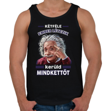 PRINTFASHION Kerüld mindkettőt! - Férfi atléta - Fekete