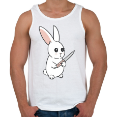 PRINTFASHION Késes nyúl - Férfi atléta - Fehér