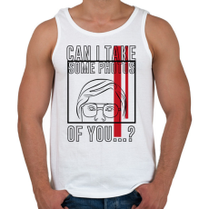 PRINTFASHION Készíthetek rólad pár fotót...? - Férfi atléta - Fehér