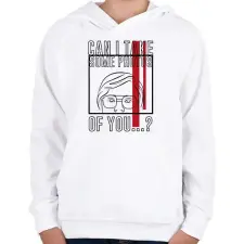 PRINTFASHION Készíthetek rólad pár fotót...? - Gyerek kapucnis pulóver - Fehér gyerek pulóver, kardigán