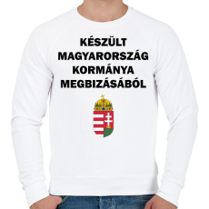 PRINTFASHION Készült... - Férfi pulóver - Fehér