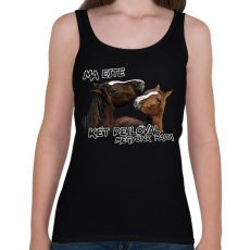 PRINTFASHION Két pejló (Delta) - Női atléta - Fekete