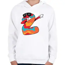 PRINTFASHION Kétéves - Gyerek kapucnis pulóver - Fehér gyerek pulóver, kardigán