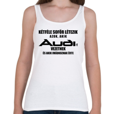 PRINTFASHION Kétféle Audi Sofőr - Női atléta - Fehér
