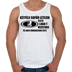 PRINTFASHION Kétféle sofőr: Lada - Férfi atléta - Fehér