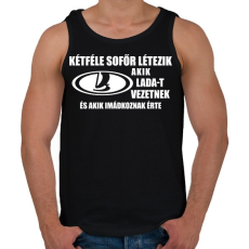 PRINTFASHION Kétféle sofőr: Lada - Férfi atléta - Fekete