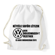 PRINTFASHION Kétféle VW Sofőr - Sportzsák, Tornazsák - Fehér tornazsák