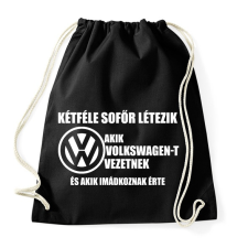 PRINTFASHION Kétféle VW Sofőr - Sportzsák, Tornazsák - Fekete tornazsák
