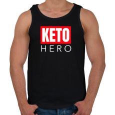 PRINTFASHION KETO HERO - Férfi atléta - Fekete