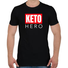 PRINTFASHION KETO HERO - Férfi póló - Fekete