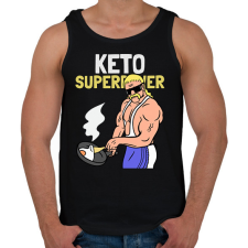 PRINTFASHION KETO SUPERPOWER - Férfi atléta - Fekete atléta, trikó
