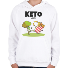 PRINTFASHION KETOGURU - Gyerek kapucnis pulóver - Fehér gyerek pulóver, kardigán