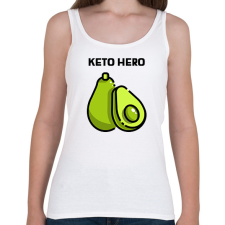PRINTFASHION KETOHERO - Női atléta - Fehér női trikó