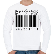 PRINTFASHION Kettőt kap - Férfi pulóver - Fehér