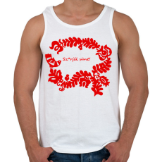 PRINTFASHION Kevésbé szelíd szitkok - sün - Férfi atléta - Fehér