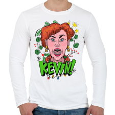PRINTFASHION KEVIN - Férfi hosszú ujjú póló - Fehér férfi póló