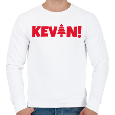PRINTFASHION KEVIN - Férfi pulóver - Fehér férfi pulóver, kardigán