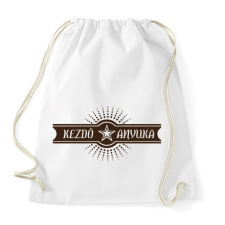PRINTFASHION kezdo-anyuka-brown - Sportzsák, Tornazsák - Fehér tornazsák