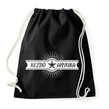 PRINTFASHION kezdo-anyuka-white - Sportzsák, Tornazsák - Fekete tornazsák
