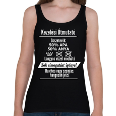 PRINTFASHION kezelési útmutató - Női atléta - Fekete