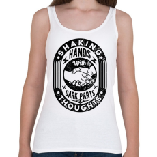 PRINTFASHION Kézfogás - Női atléta - Fehér