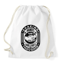 PRINTFASHION Kézfogás - Sportzsák, Tornazsák - Fehér tornazsák