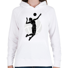 PRINTFASHION Kézilabdázó  - Női kapucnis pulóver - Fehér női pulóver, kardigán