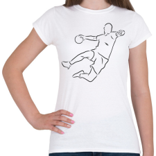 PRINTFASHION Kézilabdázó - Női póló - Fehér női póló