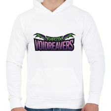 PRINTFASHION Kha'Zix - Férfi kapucnis pulóver - Fehér férfi pulóver, kardigán