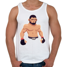 PRINTFASHION Khabib - Férfi atléta - Fehér