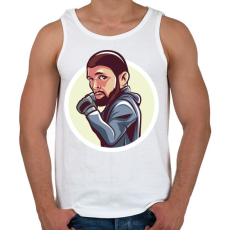 PRINTFASHION Khabib - Férfi atléta - Fehér