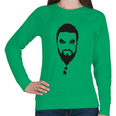 PRINTFASHION Khal Drogo arca 2. - Női pulóver - Zöld