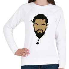 PRINTFASHION Khal Drogo arca. - Női pulóver - Fehér
