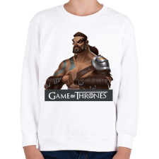 PRINTFASHION Khal Drogo - Gyerek pulóver - Fehér gyerek pulóver, kardigán
