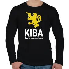 PRINTFASHION Kiba Arms International - Escape from Tarkov - Férfi hosszú ujjú póló - Fekete férfi póló
