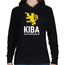 PRINTFASHION Kiba Arms International - Escape from Tarkov - Női kapucnis pulóver - Fekete női pulóver, kardigán