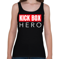 PRINTFASHION KICK BOX HERO - Női atléta - Fekete