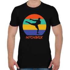 PRINTFASHION Kickbox - Harcművészet - Férfi póló - Fekete