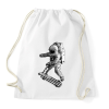 PRINTFASHION Kickflip in space - Sportzsák, Tornazsák - Fehér