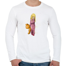 PRINTFASHION Kicsi lány...kicsi maci - Férfi hosszú ujjú póló - Fehér férfi póló