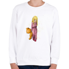 PRINTFASHION Kicsi lány...kicsi maci - Gyerek pulóver - Fehér