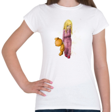 PRINTFASHION Kicsi lány...kicsi maci - Női póló - Fehér női póló