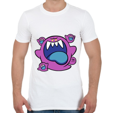 PRINTFASHION Kicsi lila szellem - Férfi póló - Fehér