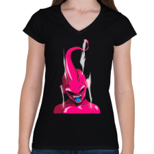 PRINTFASHION kidbuu - Női V-nyakú póló - Fekete női póló