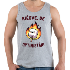 PRINTFASHION Kiégve, de optimistán - Férfi atléta - Sport szürke atléta, trikó