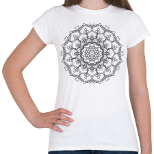 PRINTFASHION Kifesthető mandala minta1. - Női póló - Fehér női póló