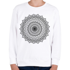 PRINTFASHION Kifesthető mandala minta4. - Gyerek pulóver - Fehér