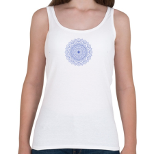 PRINTFASHION Kifesthető mandala minta7. - Női atléta - Fehér női trikó